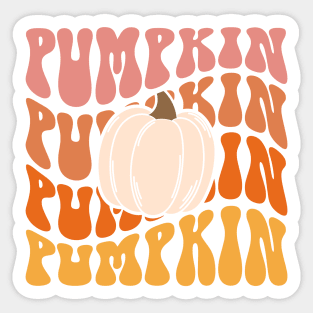 Retro Pumpkin Sticker